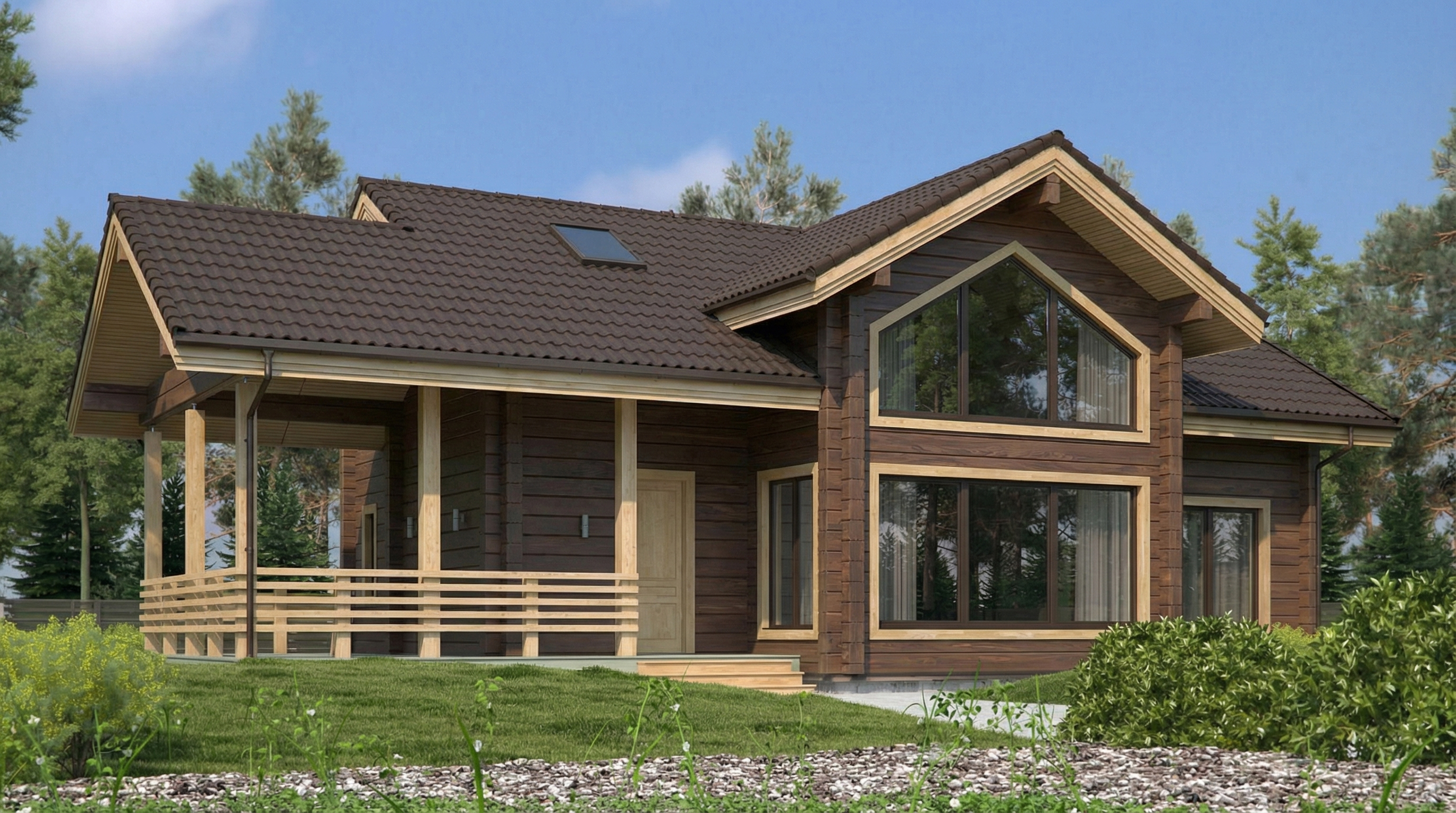 Дом из клееного бруса VZ-354